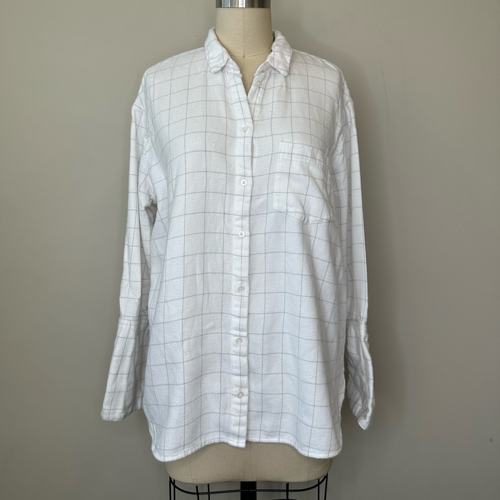 Madewell Oversized Flannel Long Sleeve Top